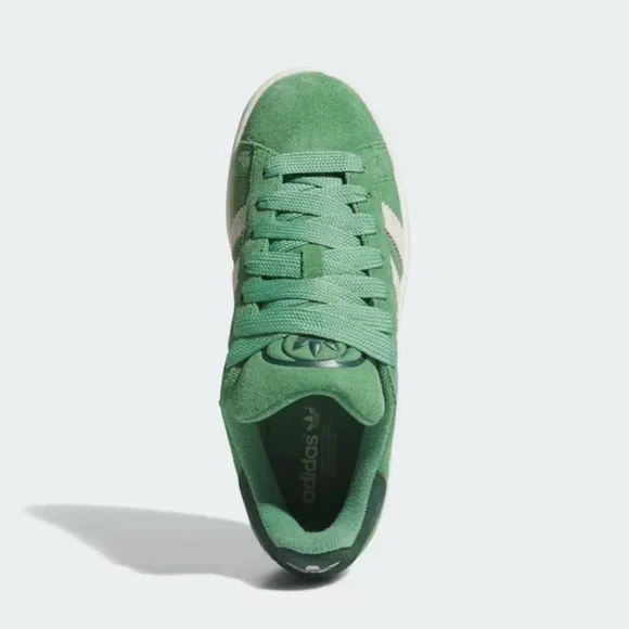 adidas Campus Suede Sneaker in Green with Cream Accents JR0104 NWT - Picture 11 of 15